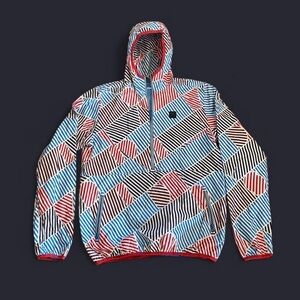 RARE Adidas Originals Geometric "Dazzle" Anorak Windbreaker - Men’s M